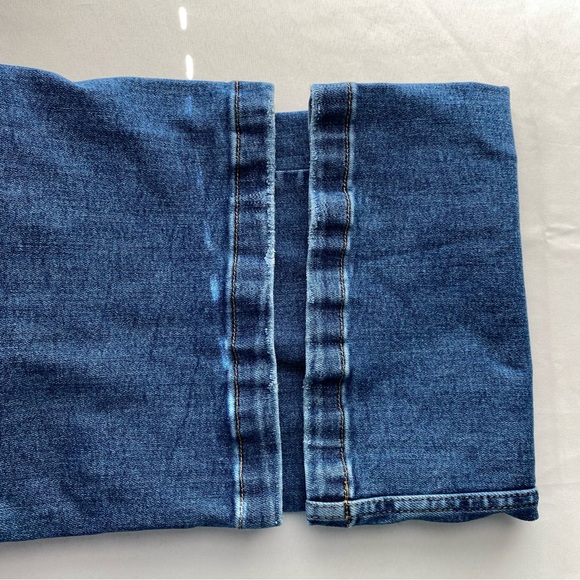 Risen Jeans Dark Stone Wash High-Rise Wide Leg Cargo Jeans Size 27 Y2K Revival - Picture 16 of 16